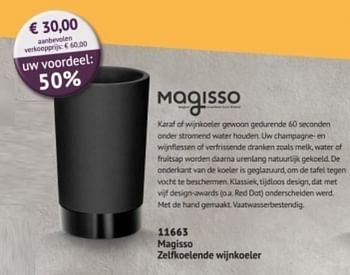 Promoties Magisso zelfkoelende wijnkoeler - Magisso - Geldig van 01/09/2018 tot 26/02/2019 bij Bofrost