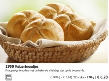 Promoties Keizerbroodjes - Huismerk - Bofrost - Geldig van 01/09/2018 tot 26/02/2019 bij Bofrost