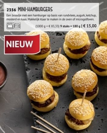 Promoties Mini-hamburgers - Huismerk - Bofrost - Geldig van 01/09/2018 tot 26/02/2019 bij Bofrost