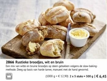 Promoties Rustieke broodjes, wit en bruin - Huismerk - Bofrost - Geldig van 01/09/2018 tot 26/02/2019 bij Bofrost