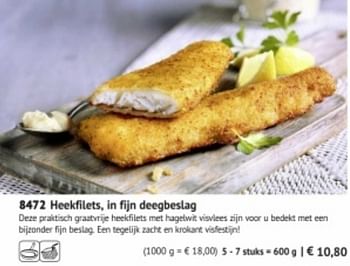 Promoties Heekfilets, in fijn deegbeslag - Huismerk - Bofrost - Geldig van 01/09/2018 tot 26/02/2019 bij Bofrost