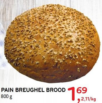 Promoties Pain breughel brood - Huismerk - Alvo - Geldig van 12/09/2018 tot 25/09/2018 bij Alvo