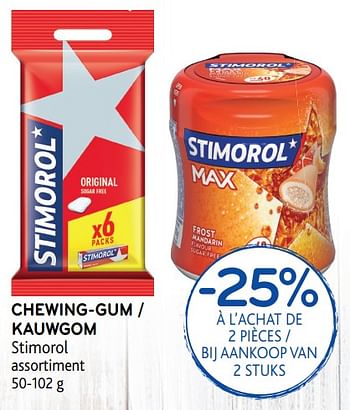 Promotions Chewing-gum - Stimorol - Valide de 12/09/2018 à 25/09/2018 chez Alvo