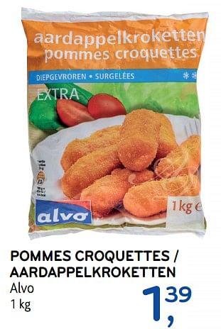 Promoties Pommes croquettes - Huismerk - Alvo - Geldig van 12/09/2018 tot 25/09/2018 bij Alvo