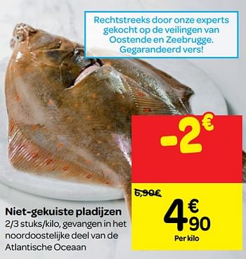 Promoties Niet-gekuiste pladijzen - Huismerk - Carrefour  - Geldig van 12/09/2018 tot 17/09/2018 bij Carrefour