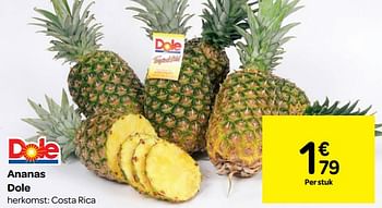 Promoties Ananas dole - Dole - Geldig van 12/09/2018 tot 17/09/2018 bij Carrefour