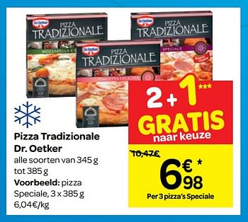 Promoties Pizza tradizionale dr. oetker - Dr. Oetker - Geldig van 12/09/2018 tot 24/09/2018 bij Carrefour