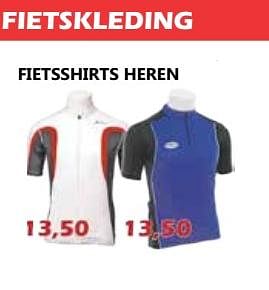 Promoties Fietskleding fietsshirts heren - Huismerk - Itek - Geldig van 29/08/2018 tot 23/09/2018 bij Itek