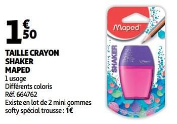 Promotions Taille crayon shaker maped - Maped - Valide de 12/09/2018 à 18/09/2018 chez Auchan Ronq