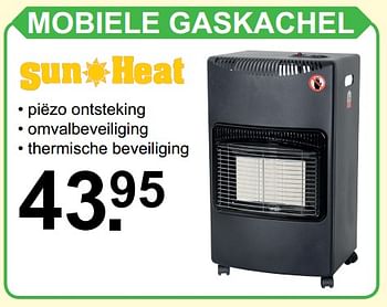 Promoties Sun heat mobiele gaskachel - Sun Heat - Geldig van 10/09/2018 tot 29/09/2018 bij Van Cranenbroek