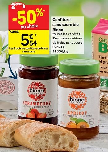 Confiture sans sucre - Carrefour Market