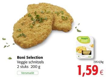 Promoties Boni selection veggie schnitzels - Boni - Geldig van 12/09/2018 tot 25/09/2018 bij Colruyt