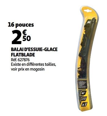 Promotions Balai d`essuie-glace flatblade - Produit Maison - Auchan Ronq - Valide de 12/09/2018 à 18/09/2018 chez Auchan Ronq