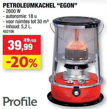 Promoties Profile petroleumkachel egon - Profile - Geldig van 12/09/2018 tot 23/09/2018 bij Hubo
