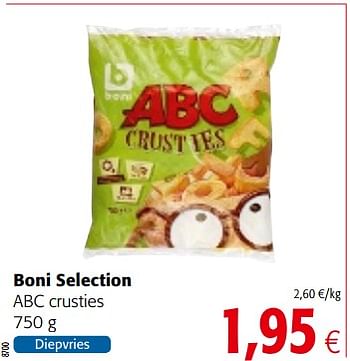 Promoties Boni selection abc crusties - Boni - Geldig van 12/09/2018 tot 25/09/2018 bij Colruyt