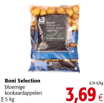 Promotions Boni selection bloemige kookaardappelen - Boni - Valide de 12/09/2018 à 25/09/2018 chez Colruyt