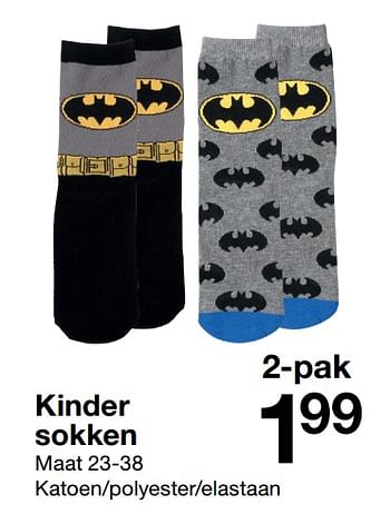 Promoties Kinder sokken - Huismerk - Zeeman  - Geldig van 15/09/2018 tot 21/09/2018 bij Zeeman