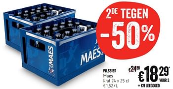 Promoties Pilsbier maes - Maes - Geldig van 13/09/2018 tot 19/09/2018 bij Delhaize