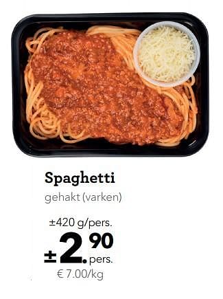 Promoties Spaghetti - Huismerk - Buurtslagers - Geldig van 14/09/2018 tot 27/09/2018 bij Buurtslagers