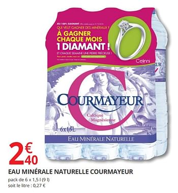 Promotions Eau minérale naturelle courmayeur - Courmayeur - Valide de 12/09/2018 à 23/09/2018 chez Auchan Ronq
