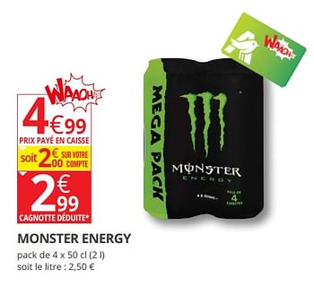 Promotions Monster energy - Monster - Valide de 12/09/2018 à 23/09/2018 chez Auchan Ronq