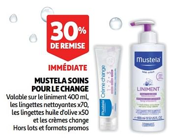 Promotions Mustela soins pour le change - Mustela - Valide de 12/09/2018 à 18/09/2018 chez Auchan Ronq