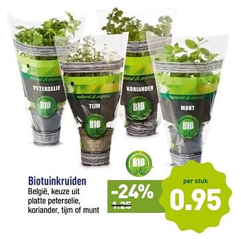 Promoties Biotuinkruiden - Huismerk - Aldi - Geldig van 17/09/2018 tot 22/09/2018 bij Aldi