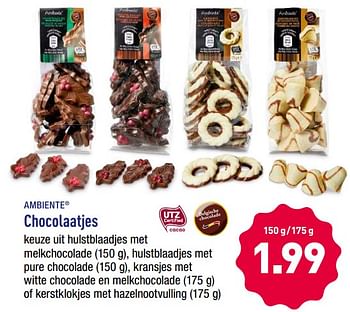 Promoties Chocolaatjes - Ambiente - Geldig van 17/09/2018 tot 22/09/2018 bij Aldi