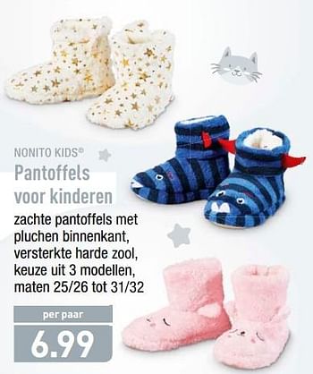 Promoties Pantoffels voor kinderen - NONITO KIDS - Geldig van 17/09/2018 tot 22/09/2018 bij Aldi
