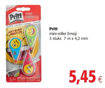 Promoties Pritt mini-roller emoji - Pritt - Geldig van 12/09/2018 tot 25/09/2018 bij Colruyt
