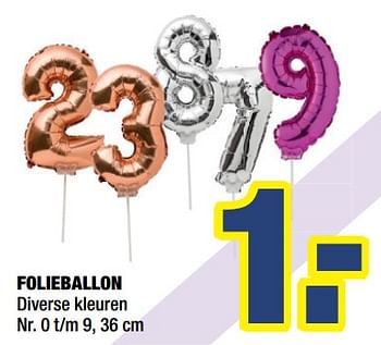 Promoties Folieballon - Huismerk - Big Bazar - Geldig van 10/09/2018 tot 23/09/2018 bij Big Bazar