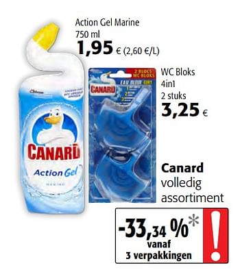 Promoties Canard volledig assortiment - Canard WC - Geldig van 12/09/2018 tot 25/09/2018 bij Colruyt
