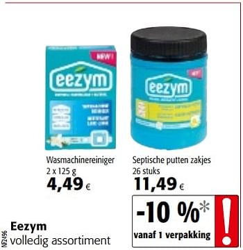 Promoties Eezym volledig assortiment - Eezym - Geldig van 12/09/2018 tot 25/09/2018 bij Colruyt