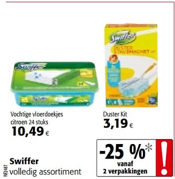 Promoties Swiffer volledig assortiment - Swiffer - Geldig van 12/09/2018 tot 25/09/2018 bij Colruyt
