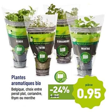 Promoties Plantes aromatiques bio - Huismerk - Aldi - Geldig van 17/09/2018 tot 22/09/2018 bij Aldi