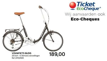 Promoties Vouwfiets blois - Interbike - Geldig van 18/09/2018 tot 23/10/2018 bij Supra Bazar