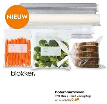 Promoties Boterhamzakken - Huismerk - Blokker - Geldig van 12/09/2018 tot 25/09/2018 bij Blokker