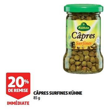 Promoties Câpres surfines kühne - Kühne - Geldig van 12/09/2018 tot 25/09/2019 bij Auchan