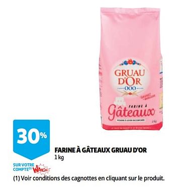 Promotions Farine à gâteaux gruau d`or - Gruau D'Or - Valide de 12/09/2018 à 25/09/2019 chez Auchan Ronq