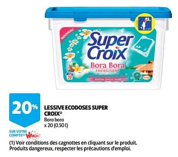 Promotions Lessive ecodoses super croix - Super Croix - Valide de 12/09/2018 à 25/09/2019 chez Auchan Ronq