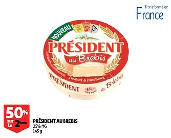 Promotions Président au brebis - Président - Valide de 12/09/2018 à 25/09/2019 chez Auchan Ronq