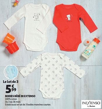 Inextenso Bodies Bebe In Extenso En Promotion Chez Auchan Ronq