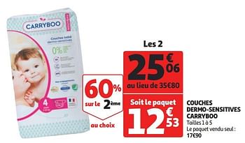Promotions Couches dermo-sensitives carryboo - Carryboo - Valide de 12/09/2018 à 25/09/2019 chez Auchan Ronq