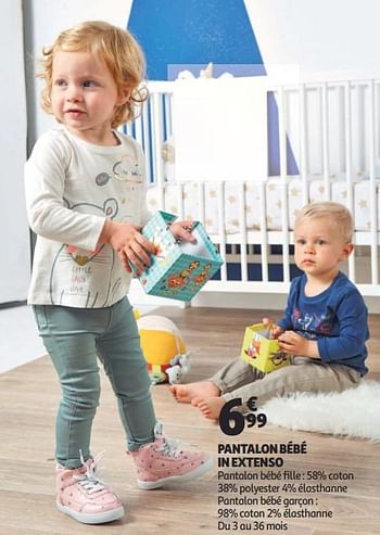 Promotions Pantalon bébé in extenso - Produit Maison - Auchan Ronq - Valide de 12/09/2018 à 25/09/2019 chez Auchan Ronq