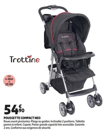 Promoties Poussette compact neo - Trottine - Geldig van 12/09/2018 tot 25/09/2019 bij Auchan