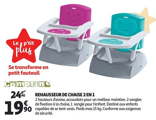 rehausseur comptine auchan