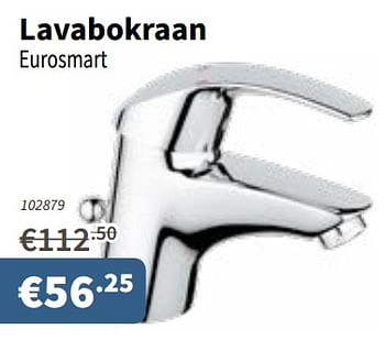 Promoties Lavabokraan eurosmart - Grohe - Geldig van 13/09/2018 tot 26/09/2018 bij Cevo Market