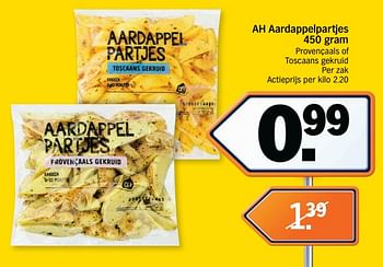 Promotions Ah aardappelpartjes - Produit Maison - Albert Heijn - Valide de 17/09/2018 à 23/09/2018 chez Albert Heijn