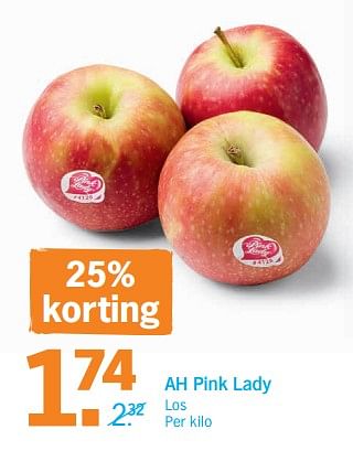 Promoties Ah pink lady - Huismerk - Albert Heijn - Geldig van 17/09/2018 tot 23/09/2018 bij Albert Heijn