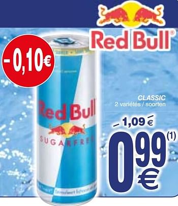 Promoties Classic - Red Bull - Geldig van 18/09/2018 tot 24/09/2018 bij Cora